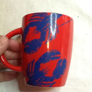 TAZA DE CAFÉ STONINGTON, MAINE CAPA ROJA/AZUL COSTA 061225C - Imagen 1 de 6