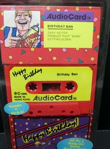 Happy Birthday Audio Card: Birthday Bans, Cassette, NEW in Package - Picture 1 of 3