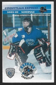 2002-03 Coquitlam Express BCHL Hockey Schedule !!! Canadian Tire - Bild 1 von 1