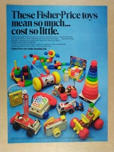 1969 Fisher-Price Preschool Toys vintage print Ad - Picture 1 of 1