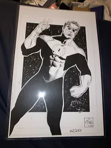 11x17” LE 62/259 ARTE FIRMADO ETHAN VAN SCIVER 2009 IMPRESIÓN Linterna Verde en Manga - Imagen 1 de 10
