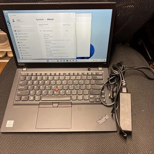 Lenovo T14s Gen 1 Laptop Intel i5-10310U 256GB SSD 16GB Ram 14" FHD Win11 - Picture 1 of 10