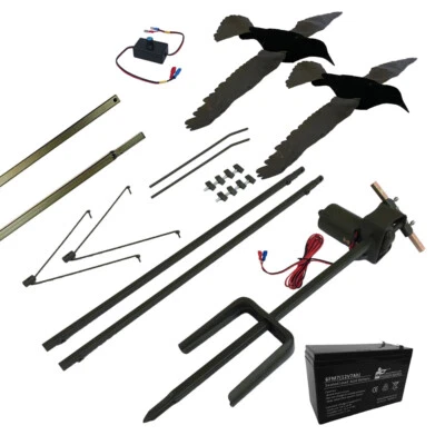 A1 DECOY 2 cuervos imán brazo mega imán cuervo kit tiro caza