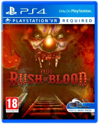 PSVR Game Until Dawn Rush of Blood (VR Required) PS4 EXCELLENT Condition Horror - Image 1 of 4