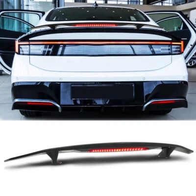 Matte Black 52" Rear Trunk Spoiler Wing Lip Brake Tail Lights For Hyundai Sonata Foto 1 de 4