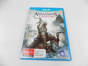 Mint Disc Nintendo Wii U Assassin's Creed III 3 - Inc Manual - Picture 1 of 3