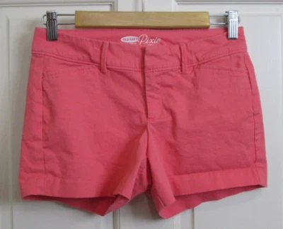 Pantalones Cortos Pixie Coral Azul Marino Antiguo Para Mujer Talla 0 Cintura 27 Bolsillos Elastizados 115-32413 Foto 1 de 4