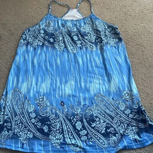 Blue Tank Top Size 1XL Soft - Picture 1 of 4