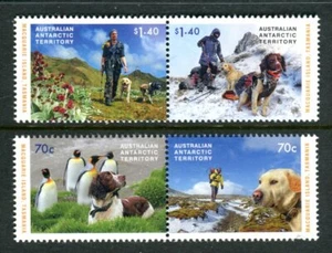 AAT The Dogs That Saved Macquarie Island 2015 - Juego de 4 estampillas MUH (A) - Imagen 1 de 1