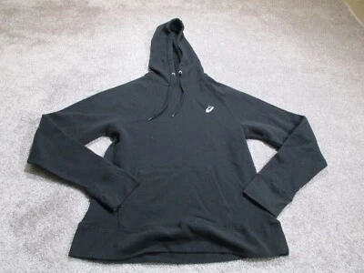 Chaqueta con Capucha Asics Para Hombre Pequeña Negra Cordones Deportes Correr Foto 1 de 4