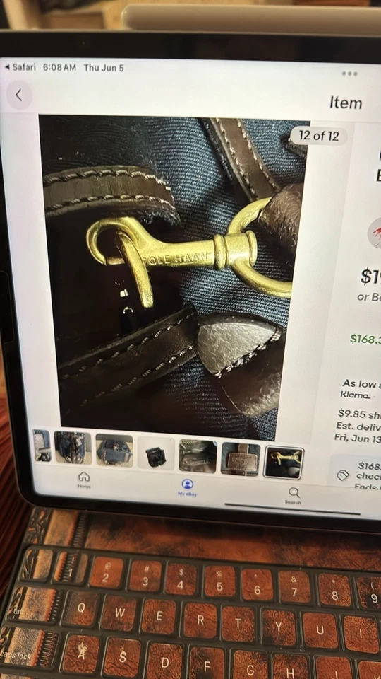 Mochila de mezclilla para hombre Cole Haan Matthews Foto 1 de 4