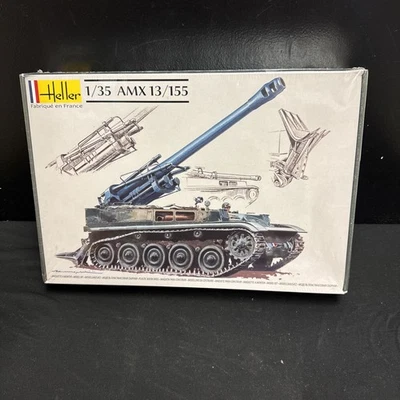Heller 复古模型坦克,1/35 AMX13/155 密封 全新 — 第 1/4 张图片