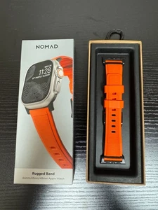 Nomad Rugged Band Apple Watch Orange Band Kompatibel mit 44MM/45MM/49MM - Bild 1 von 1