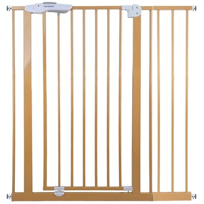 Absperrgitter Treppenschutzgitter beige für 95-105cm Durchgang 110cm Hoch - Bild 1 von 4
