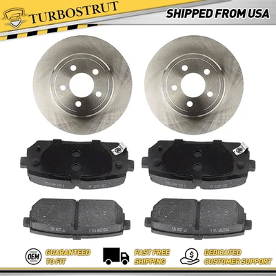 Rotores de freno traseros originales pastillas de freno para Kia Rondo 2007-2012 garantía de por vida Foto 1 de 4