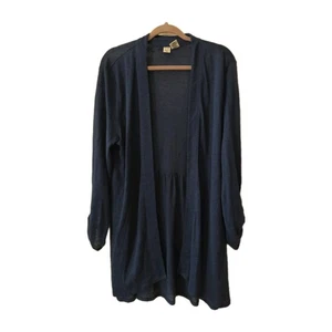 Artisan NY | 100% Lino Frente Abierto Cárdigan Azul Talla XL Excelente - Imagen 1 de 6