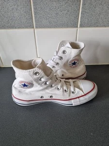 UNISEX BLANCO CONVERSE ALL STAR HI TOPS TALLA 4 - Imagen 1 de 6