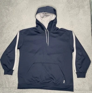 Sudadera con Capucha Azul Ancla Y2K De Colección Peso Pesado Para Hombre Azul Rayas Brazo Talla XL - Imagen 1 de 11
