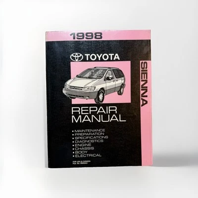 Toyota Sienna 1998 OEM taller servicio reparación manual motor guía diagnóstico carrocería Foto 1 de 4