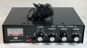 Sintonizador de antena MFJ Versa modelo II MFJ-941E 300 vatios con cable de alimentación funcionando - Imagen 1 de 7