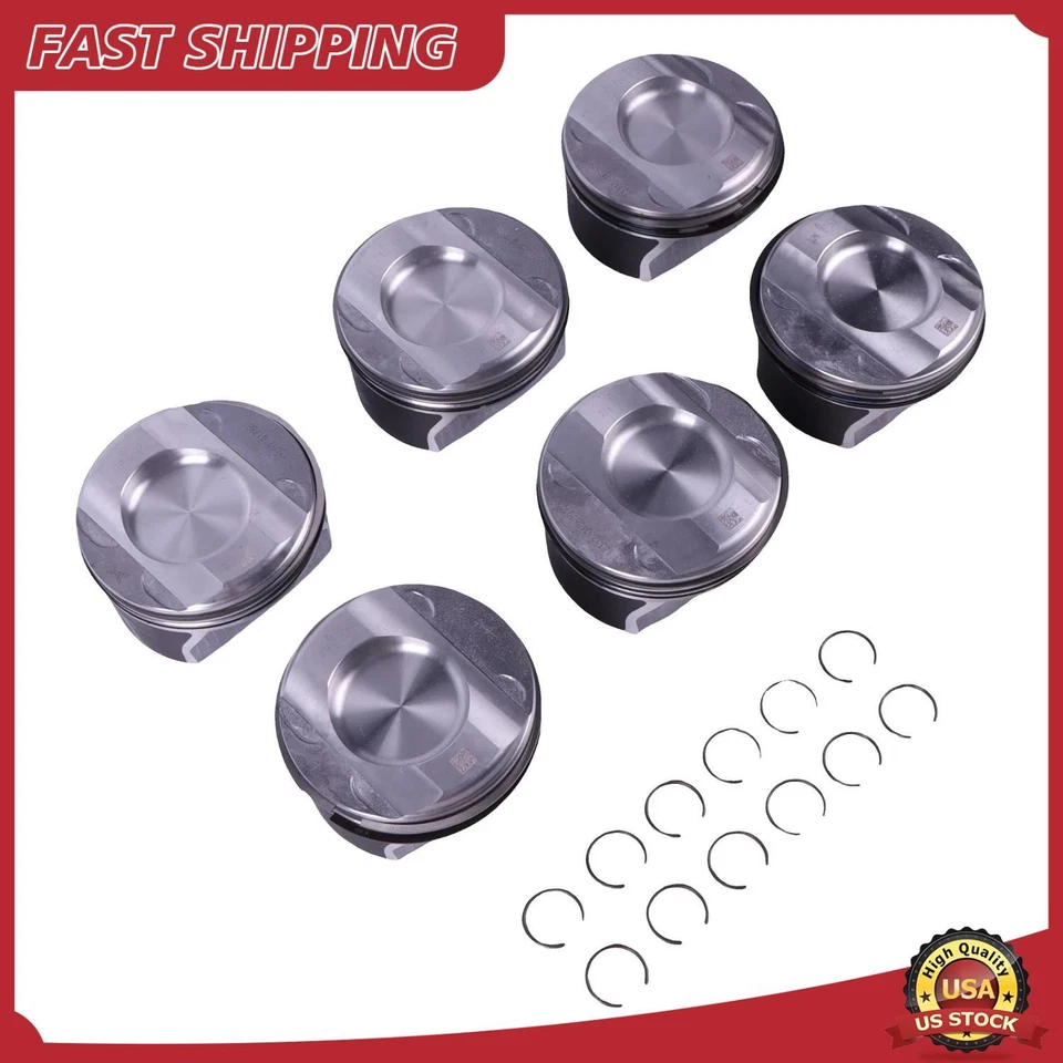 Juego de 6 anillos de pistones de motor para Mercedes-Benz E350 ML300 R350 S350 3,5 L Foto 1 de 4