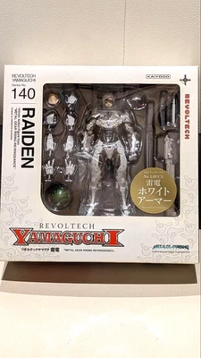 Kaiyodo Revoltech 山口 140EX 金属装备 Rising Revengeance Raiden 白色 — 第 1/4 张图片