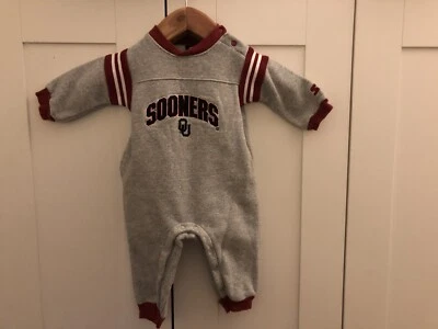 Sudadera De Colección STARTER Team OU Oklahoma University OK SOONERS L/S Bebé 12 M Mos Foto 1 de 4