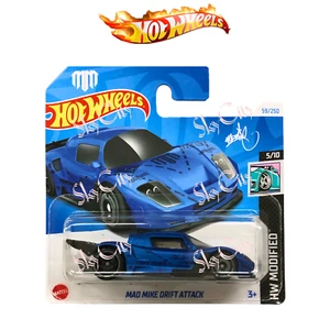 2024 Hot Wheels Mad Mike Drift Attack #59 Blue HW Modified Short Card with Case - Picture 1 of 10