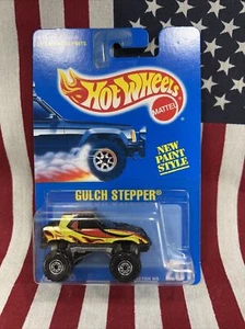 1991 Hot Wheels Collector #251 #12343 *NEW PAINT STYLE* Gulch Stepper Blue Card - Bild 1 von 2