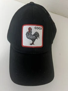Hat Goorin Bros. The Cock Trucker Cap Synthetic Black - EUC - Picture 1 of 8