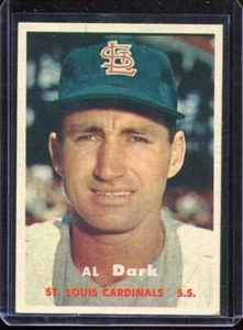 1957 Topps Baseball # 98 Al Dark (EX) Excellent - Picture 1 of 2