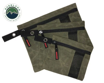 OVERLAND VEHICLE SYSTEMS Small Bags - 3 Individual #12 Waxed Canvas