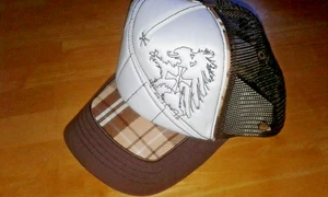 INKED BROWN NEW ERA EK COLLECTION HIPSTER ADULT A-FRAME FOAM FRONT TRUCKER HAT - Picture 1 of 4