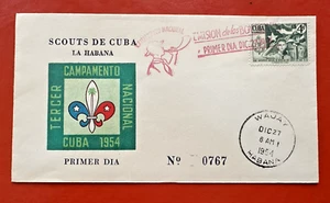 1954 Serial Numbered FDC ~SPANISH WEST INDIES CARIBBEAN ~ SOSS NOT BSA - Picture 1 of 4