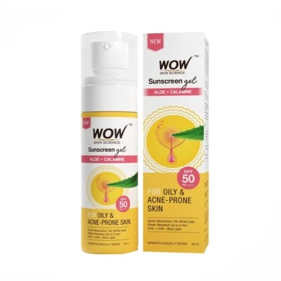 WOW Skin Science Sunscreen Gel SPF 50 PA++++ 50 ml For Oily & Acne-Prone Skin - Image 1 of 4
