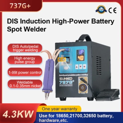 Máquina de soldadura por puntos de batería inteligente de precisión de alta potencia SUNKKO 737G+ 4,3 KW Foto 1 de 4