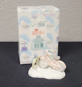 Enesco Precious Moments Figurine Sugar Town Bike Rack 1997 (#272906 Sword Mark) - Picture 1 of 9