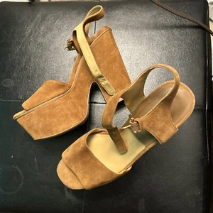 Sandalias Michael Kors Marrón Gamuza 38/8 - Imagen 1 de 9