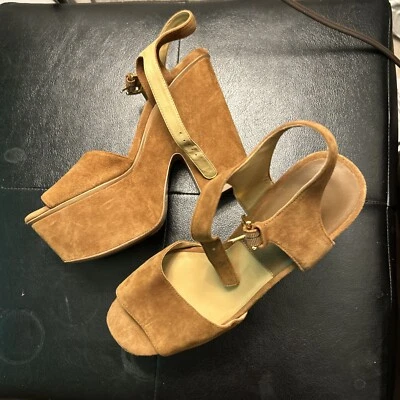 Sandalias Michael Kors Marrón Gamuza 38/8 Foto 1 de 4