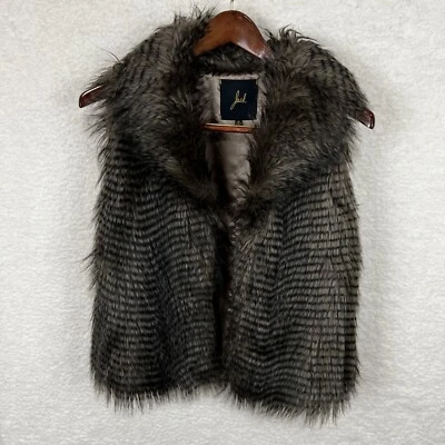 Jack Faux Fur Vest Women’s M Brown Lined - Image 1 of 4
