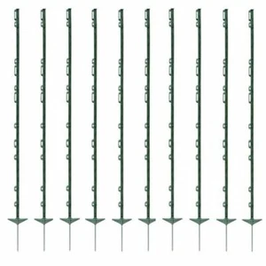 20 x GRÜN 5 FUSS POLYPFOSTEN - 156 cm hoch elektrischer Zaun 4 Fuß 6 Zoll Zaunpfahl Pferd - Bild 1 von 2