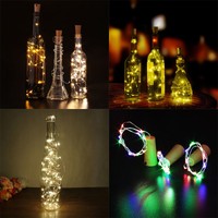 2M Christmas Party Copper Wire Wine Bottle Cork Battery Fairy String Light Decor