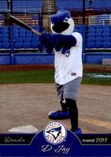 2013 Dunedin Blue Jays Grandstand #32 D-Jay Mascot - NM Baseball Card