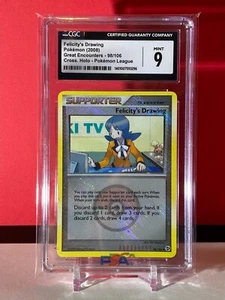 CGC 9 MINT Felicity's Drawing 98/106 Great Encounters Crosshatch Holo (PSA/BGS) - Picture 1 of 2