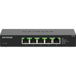 Netgear MS305-100NAS 5 Port 2,5G Gigabit Unmanaged Switch Metallgehäuse Schreibtisch Wand - Bild 1 von 7