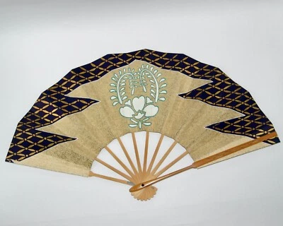 Винтажный складной танцевальный вентилятор гейши одори «Майоги» сделано в Японии - Изображение 1 из 4