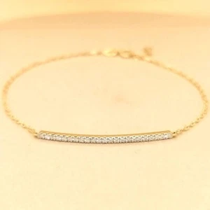 Diamond Bracelet In 18k Yellow Gold. - Picture 1 of 5