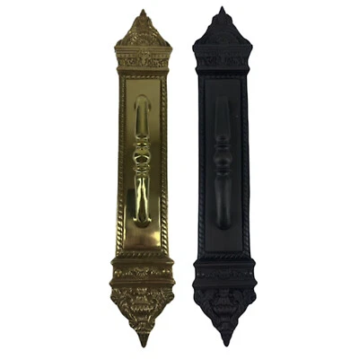 Solid Brass Fan Pull Commercial Door Handles - Image 1 of 4