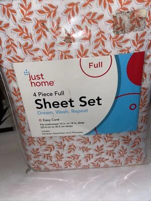 Pillowfort Feline Frolic F/Q Duvet Set pink orange cats girls bedding new in pkg - Image 1 of 3