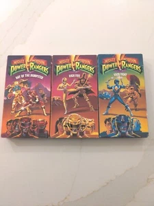 Power Rangers ~ Mighty Morphin Complete VHS Set Tapes 1-3~ 1993 VTG 90s - Picture 1 of 18